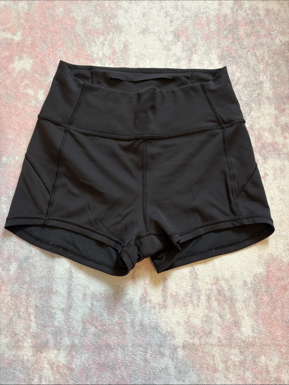 Lululemon High-Waist Black Active Shorts